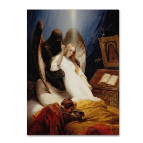 Trademark Fine Art Horace Vernet 'Angel Of Death' Canvas Art, 35x47 AA00533-C3547GG